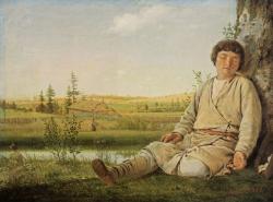 Венецианов А.Г. Спящий пастушок. 1823-1826